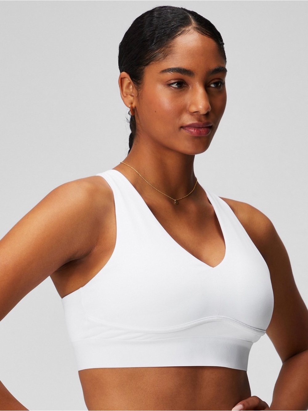Fabletics All Day Every Day Low Impact Bra White